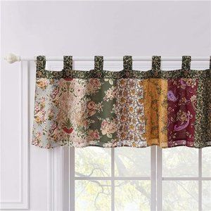 Antique Chic 21 X 84-Inch Cotton Window Patchwork Valance, Multicolor